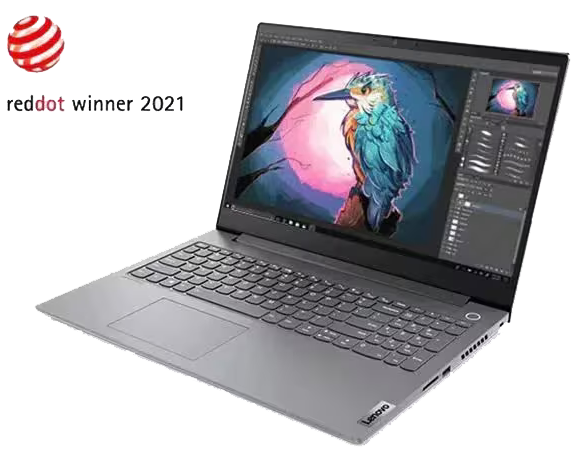 Lenovo ThinkBook 15p laptop front-right angle