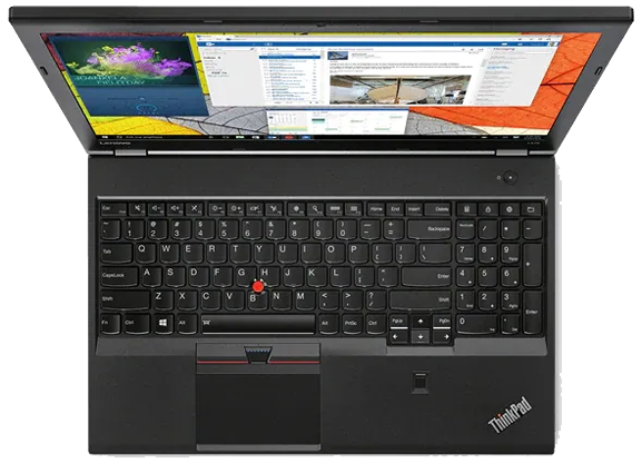 Lenovo ThinkPad L570 Overhead View